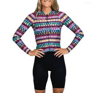 Set da corsa 2023 Maglia da ciclismo Tres Pinas Set da donna Primavera/Autunno Abbigliamento Camicia a maniche lunghe estiva sottile Tuta MTB Abbigliamento da bici da strada