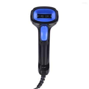 Handheld 1D Barcode Scanner CCD USB Wired Automatic Reader Anti- With Stand