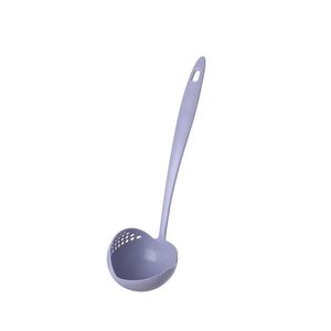 Spoons Solid Color Long Handle Plastic Big Two In One Soup Scoop Originally Fashion Ladle Kitchen Nordic Style High Quality 0 85Lx K Dhhdh