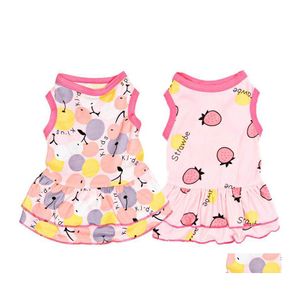 Hundkl￤der Princess Pet Dress Cat Costume Spring Summer Dresses Thin Soft Stretch Stretch Closefitting Mini Kjol Drop Delivery Othyx