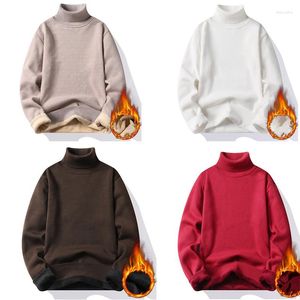 Męskie swetry jesienne zima mężczyźni Turtleeck Sweater męskie pulovery Rolneck dzianinowy moda mody jumper