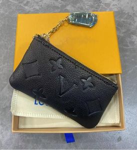 Con sacchetti per la polvere Box Uomo donna KEY POUCH POCHETTE CLES Designer Borsa moda Donna Uomo Porta carte di credito Portamonete Lusso Wal268Y