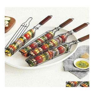 Altri utensili da cucina Bbq Barbecue Net Clip Grill Cestini Drop Delivery Home Garden Dining Bar Ots6V