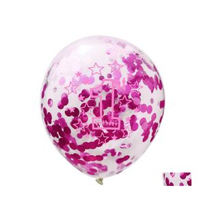 Party Decoration 40 Inch Baby Shower Balloons Babies One Yeas Old Birthday Digital Balloon Festival Paper Scraps Airballoon 19GL L1 DHNPL