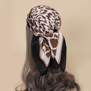 Scarves European And American Silk All-match Stewardess Fashion Hair Band Small Square Scarf Women's Thin