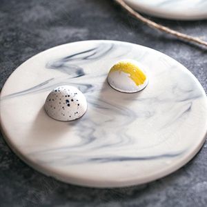 Plates Creativity Ceramics Marble Texture Western Steak Tray Restaurant Serving Trays Main Course Dish Kitchen Utensils