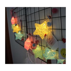 Party Decoration Led 10 Lights Lamp String Colorf Flaky Clouds Star Festival Strings Light Wine Bottle Pattern Arrival 7 5Gc N2 Drop Dhz69