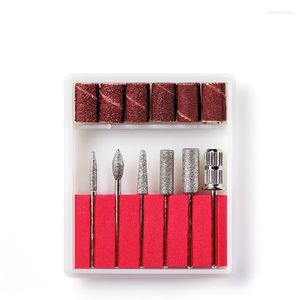 Nail Art Kits 6pcs/box Metal Polishing Head Set Hardware Electroplated Diamond Rod 2.35 Grinding Needle