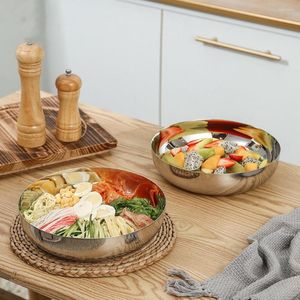 Bowls 1PCS Stainless Steel Salad Soup Rice Noodle Ramen Bowl Kitchen Tableware Container