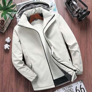 Men's Jackets Outdoor Jacket Men Waterproof Winter Fur Lined Warm Coats With Hood Hooded Windproof Trekking Hiking Thicken Coat