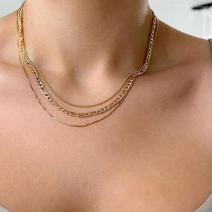 Choker EN Bohemian Fashion Mehrschichtige Kette Halskette Charm Gold Farbe Colliers Schmuck Kpop Kragen Für Frauen Mädchen Geschenke