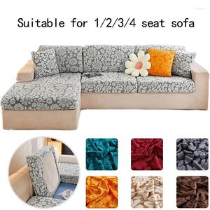 Stuhlhussen, Jacquard-Sofa-Sitzbezug, elastisch, kratzfest, für Zuhause, Wohnzimmer, Eckcouch, schützend, abnehmbar und waschbar