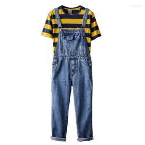 Men's Jeans Men's Fashion Denim Jumpsuit For Men Women Korean Overalls Streetwear Rompers Pants Clothes Male Female Plus Size