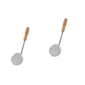 Baking Tools 2pcs Stainless Steel Pastry Fryer Spoon Fry Oil Kitchenware Kitchen Supply Cake Making Model
