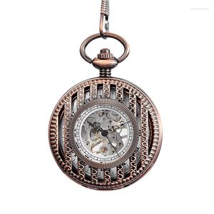 Taschenuhren Retro Quarzuhr Männer Mode Kreative Aushöhlen Halskette Fob Steampunk Männer Oder Frauen Geschenk Für Uhr