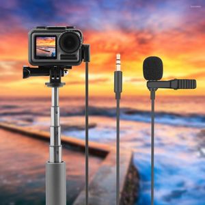 Microphones 3.5mm Wired Clip-On Microphone Camera Video Recording Lapel Mic Chatting Network Teaching Conferencing For OSMO ACTION