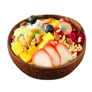 Миски кокосовые орехи для салата Budda Bowl Shell Сервится устойчивые подарки