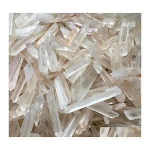 Artes e artesanato 6pcs claros sementes de l￪muria quartzo de cristal amostra de ponto de cristal reiki curando medita￧￣o de pedras preciosas fazendo j￳ia otvji