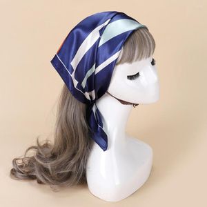 Harvor Satin Korean Silk Scarf Small Square Gift Versatile Ladies Style Dekorativt hårband