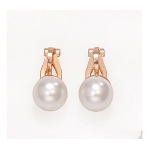 Charm Pearl Statement Clip On Earrings Women Wedding Party No Pierced Maxi Jewelry Love Christmas Gift Simated Earring Drop Delivery Dhtba