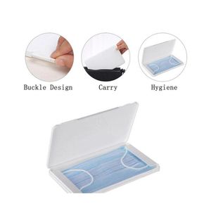 Packing Boxes Dustproof Mask Case Portable Disposable Face Masks Container Safe Pollution Storage Box Dhs Drop Delivery Office Schoo Otoxs