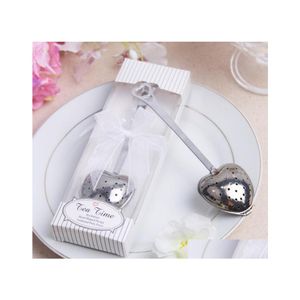 Party Favor Tea Time Heart Infuser In Elegant White Gift Box Nice Wedding Souvenirs Ceremony Gifts Supplies Sn1185 Drop Delivery Hom Dhaz0