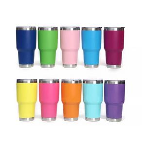 20oz Tumbler Seyahat Araba Kupa Çift Duvar Soğuk Veya Sıcak Bira Kahve Bardağı Vakum Şişeler Yalıtımlı Paslanmaz Çelik Termos Su Şişesi BB0118