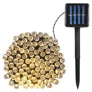 Stringhe impermeabili a corde solare solare 100/200 Luci natalizie Apri appesanti Leiry Lighting for Holiday Party Garden Patio