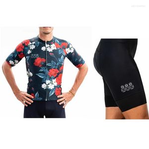 Racing Sets Tres Pinas Men's Cycling Clothing Summer Short-sleeved Quick-drying And Breathable 2023 Outdoor Sports Suit