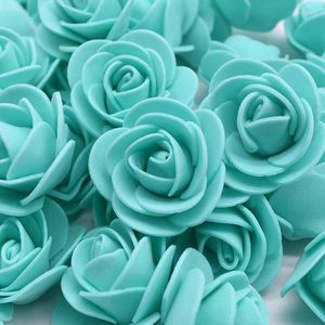 Flores decorativas 500 cabeças de 3,5 cm de espuma Rose Artificial DIY Craft para ursinho de pelúcia Fazendo suprimentos para o dia dos namorados