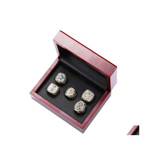 Three Stone Rings 5 ​​stcs 1971 1977 1992 1993 1995 Cowboys Championship Ring Size 11 Souvenir Men Fan Gift Groothandel Drop Delivery Jewel Dhxhf