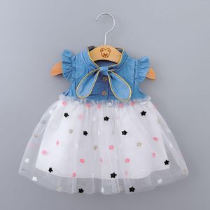 女の子のドレスベビーガールサマードレスプリンセスパーティーチュール幼児幼児服生まれた誕生日TUTU 0-2Y VESTIDOS