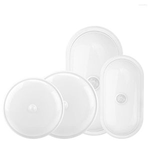 Lâmpadas de parede redonda / oval LED à prova de teto Lâmpada IP65 Sensor de jardim ao ar livre de banheiro à prova d'água 16W 20W Luz moderna