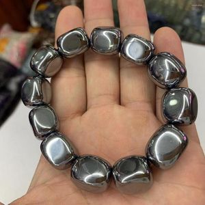 Strand Natural Terahertz Beadsブレスレットエネルギーストーンブレスレットdiy Jewelry for Man Woman Wholesale！