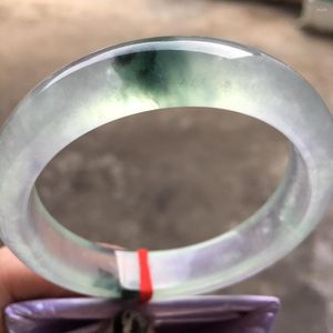 Bangle Send Certificate Real Grade A Burma Jade Women Fine Healing Jewelry Jadeite Myanmar Certified Jades Bangles Armband