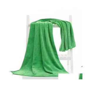 Limpeza de panos para toalhas 60x160cm Microfibra de secagem r￡pida Microfibra grande detalhamento grosso e toalha de arranh￣o RRA12669 Drop entrega em casa otgyz