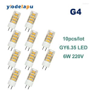 ПК/лот GY6.35 Светодиодная лампа лампочка 6 Вт AC 220V Хрустальная люстра.