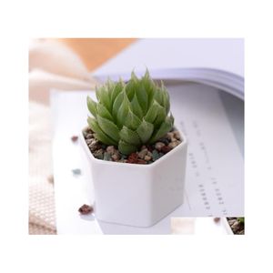 Plantadores POTS BONSAI CERAMICA MINI PORCELANTE BRANCO FLORESPOTS SPORTENTES PARA OFERNAMENTO DE CRIMEIROS INERGIAIS SN4171 DROP Deli DHQW1