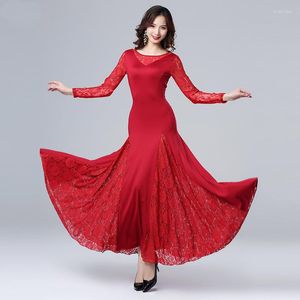 Stage Wear Modern Dance Ballroom Dress Costumes For Waltz Tang Viennese Foxtrot Social Dancing Skirt