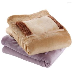 Blankets Heating Blanket Soft Warm Coral Fleece Winter Sheet Bedspread Sofa Throw Body Warmer Office