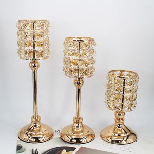 Kerzenhalter aus Glas für Hochzeit, Weihnachten, Festival, Tischdekoration, nordische Metall-Vintage-Kerzen, Stiick Home