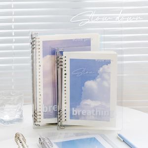 Breathing Series Loose Leaf Note Sky Cloud Sunset Binder Notebook A5 B5 Waterproof Cover Memo Diary Office School A6894