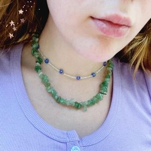 Choker Fashion Irregular Natural Turquoise Necklace For Girs Simple Collarbone Chain Clothing Accessories Jewelry Facotyr Wholesale