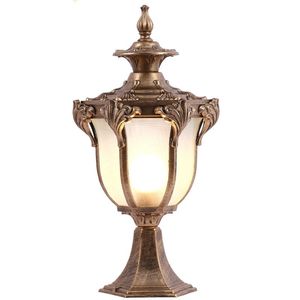 Газонные лампы в европейском стиле, уличный светильник для патио, водонепроницаемое освещение на колонне для крыльца, балкона, двора, виллы
