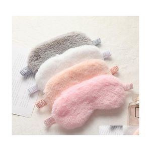 Maschere per il sonno Maschera per il sonno Benda per gli occhi Morbido Peluche Occhio Cute Love Cloud Er Coniglio Eyenap Salute Drop Consegna Bellezza Vision Care Dhh1G