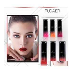 LIGS GLSS PUDAIER 21 Kolor Wodoodporna Lipgloss Liquid Lipstick Atrakcyjna usta Długie non -kid cup niefadowy makijaż dostaw dhnwb