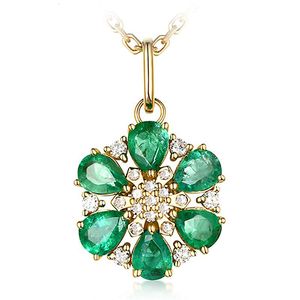 Naszyjniki wiszące przylot srebrny naszyjnik łańcuchowy dla kobiet biżuteria moda lady crystal zielona koniczyka kobiet choker złoto