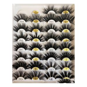 False Eyelashes 25 Mm 5D Mink Dramatic Long Lashes Makeup Fl Strip 25Mm 3D Reusable 5 Sets Drop Delivery Health Beauty Eyes Dhlqh