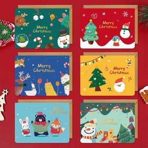 Приветствующие открытки творческий мультфильм спасибо рождественские открытки конверт пожелания рождения пожелания