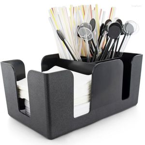 Dinnerware Sets Paper Towel Storage Box Straw Rack Cutlery Multi Function KTV Restaurant Bar Coffee Shop 1pcs